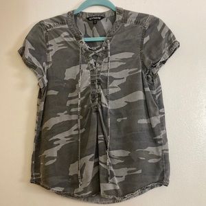 Camo Top - Express- XS